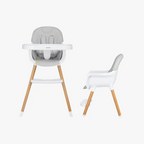 Scaun de masă Skiddou Sunt 2in1 Nomadic Dream Gri - Regabil și Multifuncțional