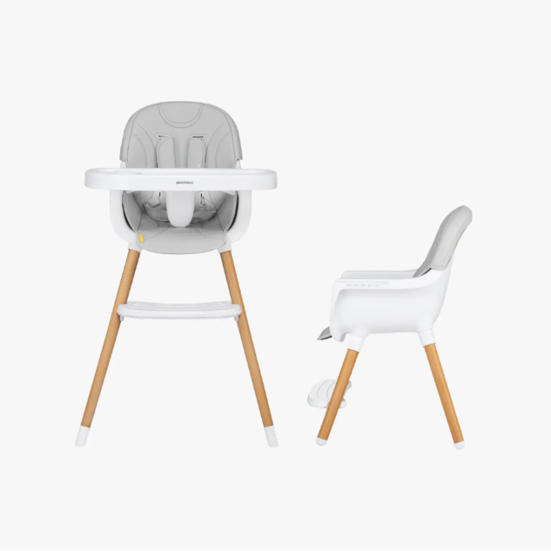 Scaun de masă Skiddou Sunt 2in1 Nomadic Dream Gri - Regabil și Multifuncțional