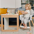 Scaun de masă Skiddou Sunt 2in1 Nomadic Dream Gri - Regabil și Multifuncțional