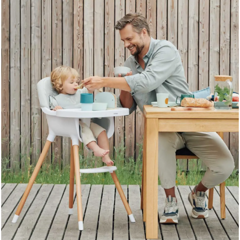 Scaun de masă Skiddou Sunt 2in1 Nomadic Dream Gri - Regabil și Multifuncțional