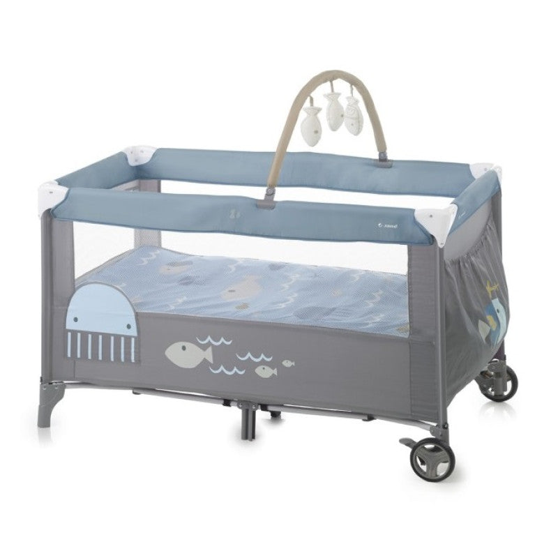 Pătuț Portabil Jane Duo Level –Albastru deschis,Jucarii Fish