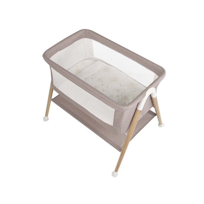 Pătuț Co-Sleeper Jane Woods Bej – Design Elegant și Funcțional