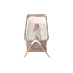 Pătuț Co-Sleeper Jane Woods Bej – Design Elegant și Funcțional - IlincaStyle