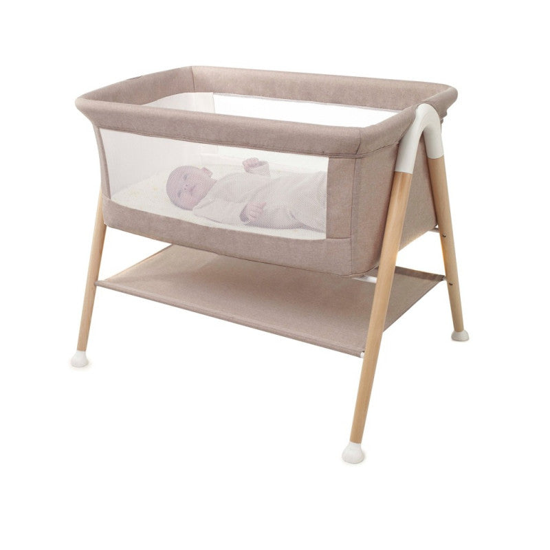 Pătuț Co-Sleeper Jane Woods Bej – Design Elegant și Funcțional - IlincaStyle