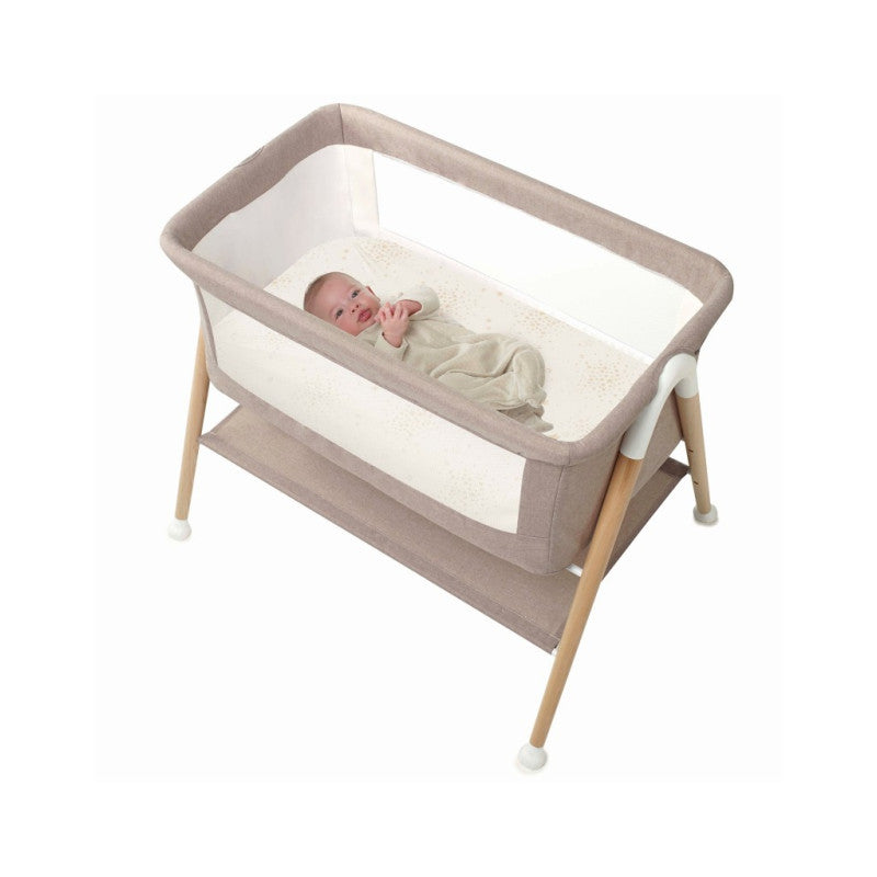Pătuț Co-Sleeper Jane Woods Bej – Design Elegant și Funcțional - IlincaStyle