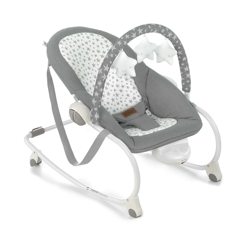 Balansoar Jane Evolution Gri – Rocker Reglabil cu Vibrații și Melodii