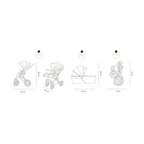 Cărucior 2in1 Skiddou Oslo Onyx Negru