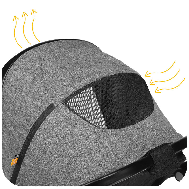 Cărucior 2in1 Skiddou Nasjo Nomadic Dream Gri Deschis