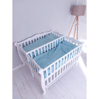 Patut din lemn pentru gemeni - Goydalka DUO (1B320-1) Alb