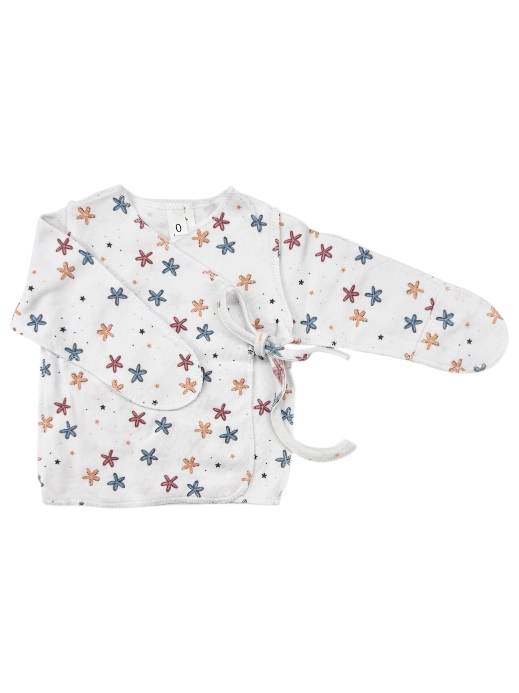 Bluză pentru prematuri din bumbac organic