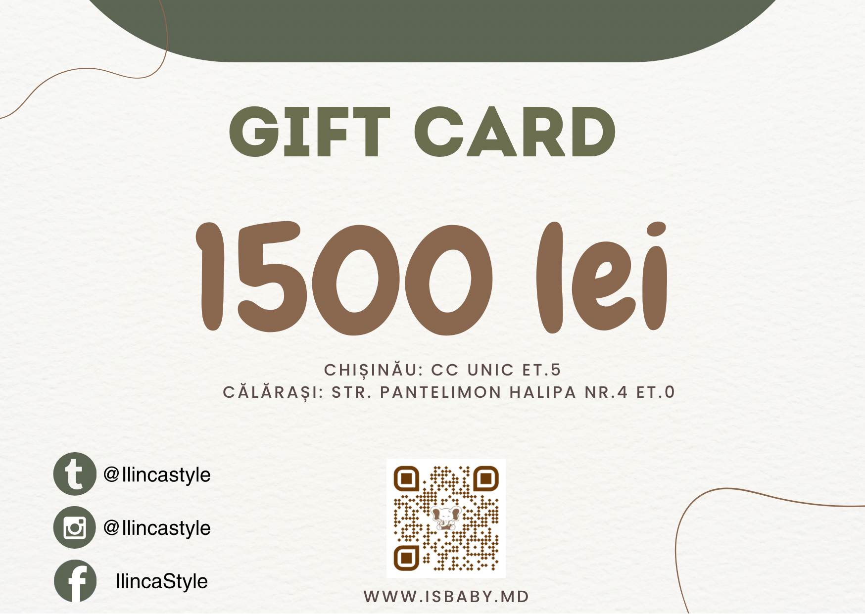 Certificat Cadou I&S Baby – Cadoul Perfect pentru Părinți și Copii