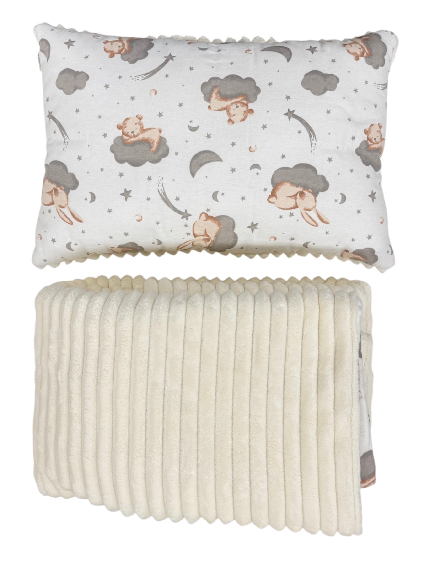 Set pernă cu plapumă pentru copii ursuleți