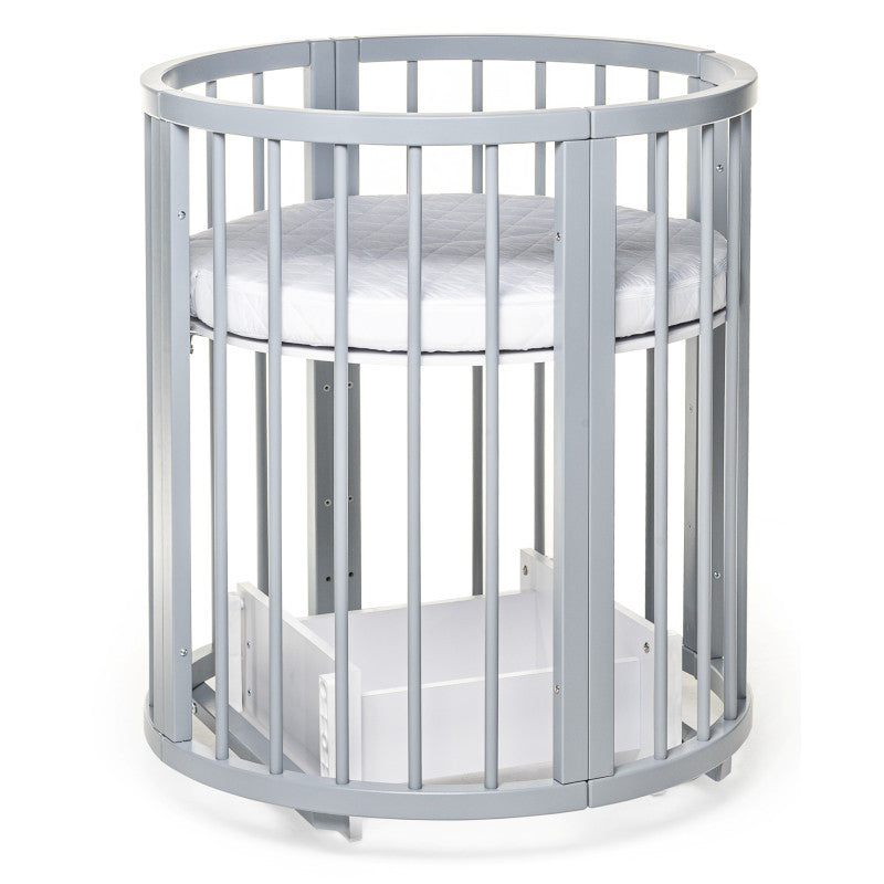 Pătuț Transformabil Eucalyptus Olivia Plus Gri – Design Versatil și Funcțional