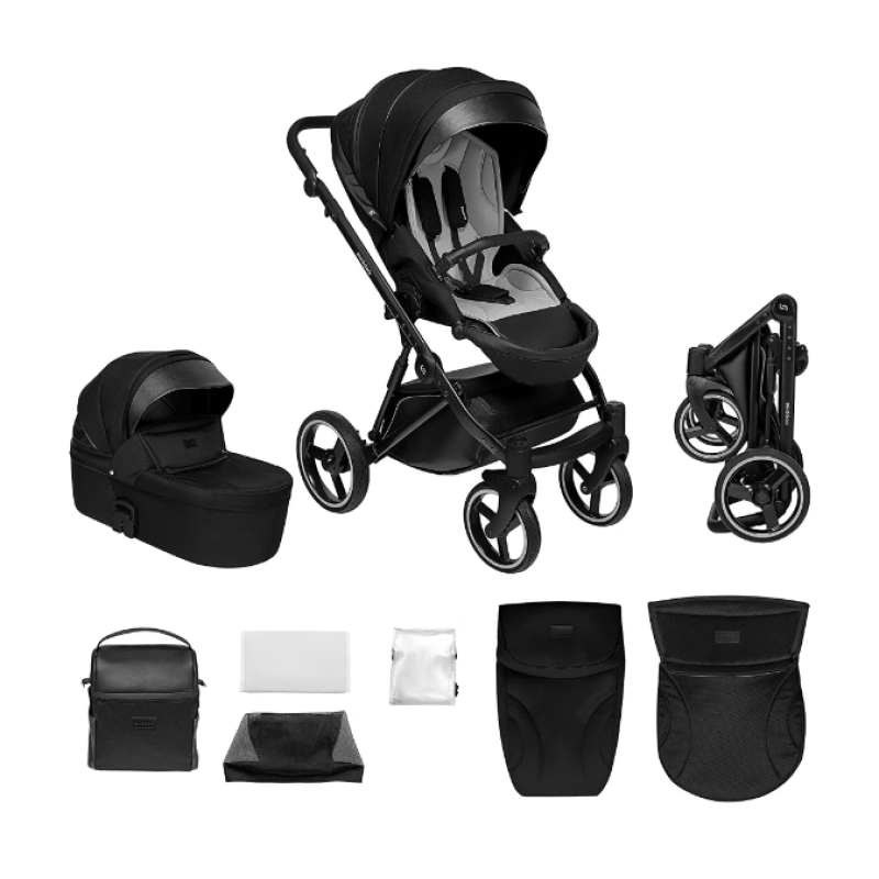 Cărucior 2in1 Skiddou Oslo Onyx Negru
