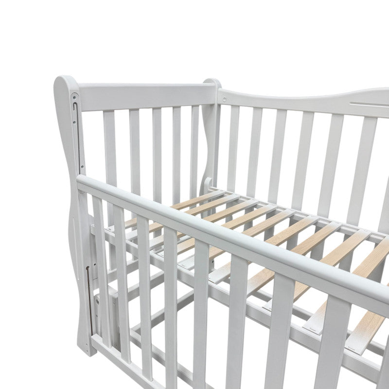 Pătuț Goydalka Joly Alb – Confort și Siguranță pentru Bebelușul Tău