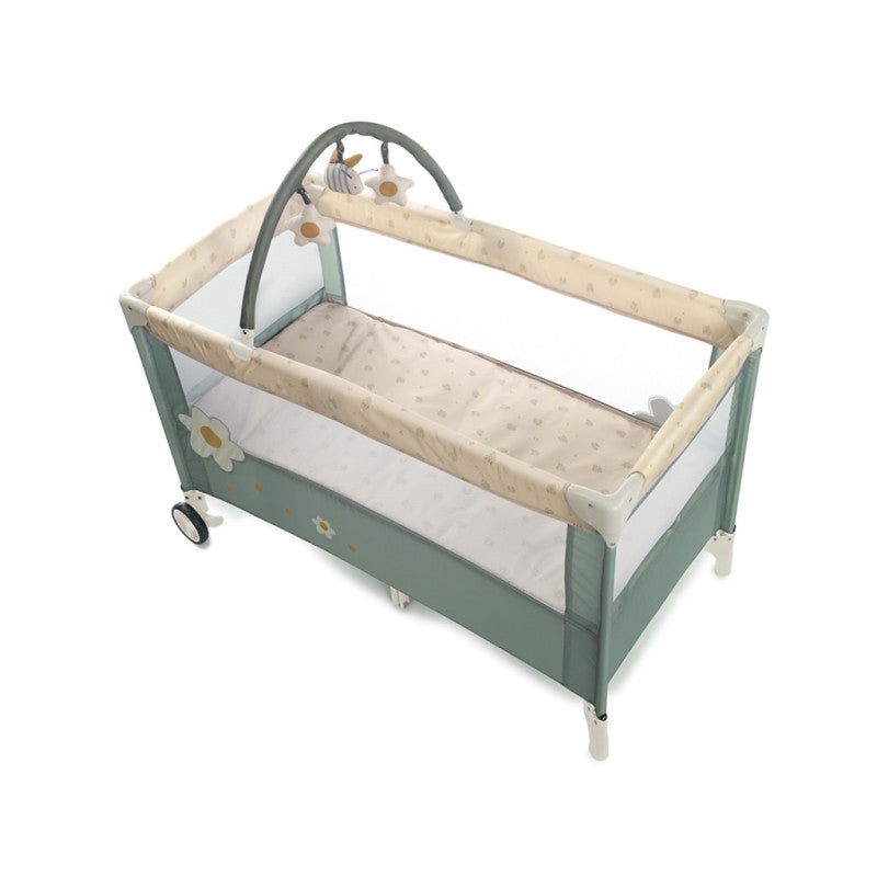 Pătuţ pliant Jane 2 nivele+Jucarii Bej