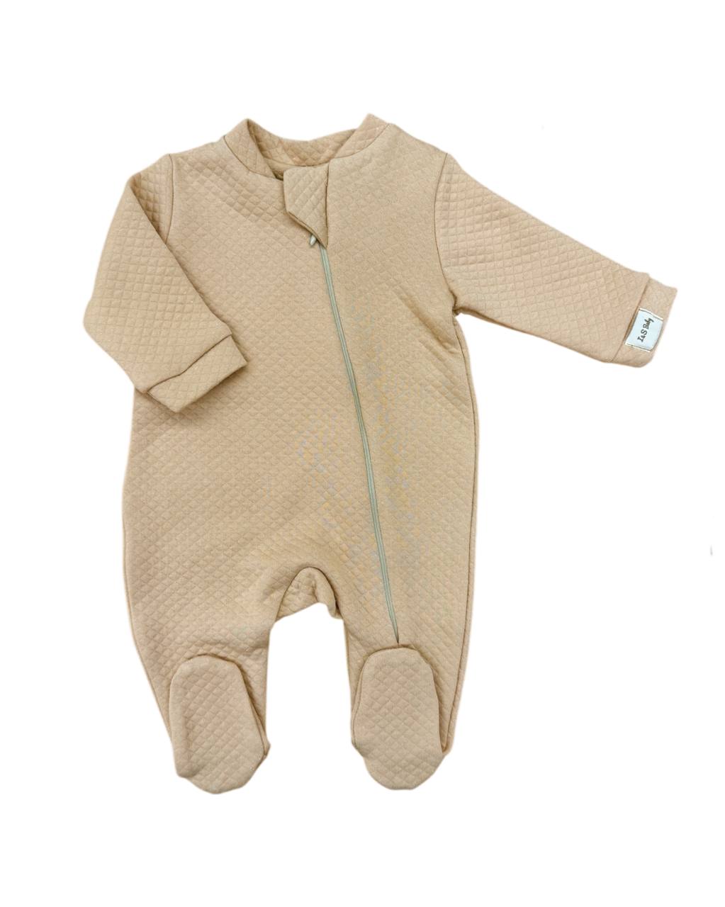 Set Nou-Născuți Bej Alb – 12 Articole Esențiale