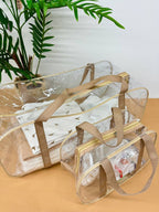 Set genti maternitate transparente din PVC