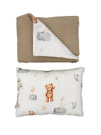 Set Plapumă și Pernă din Stofe Naturale