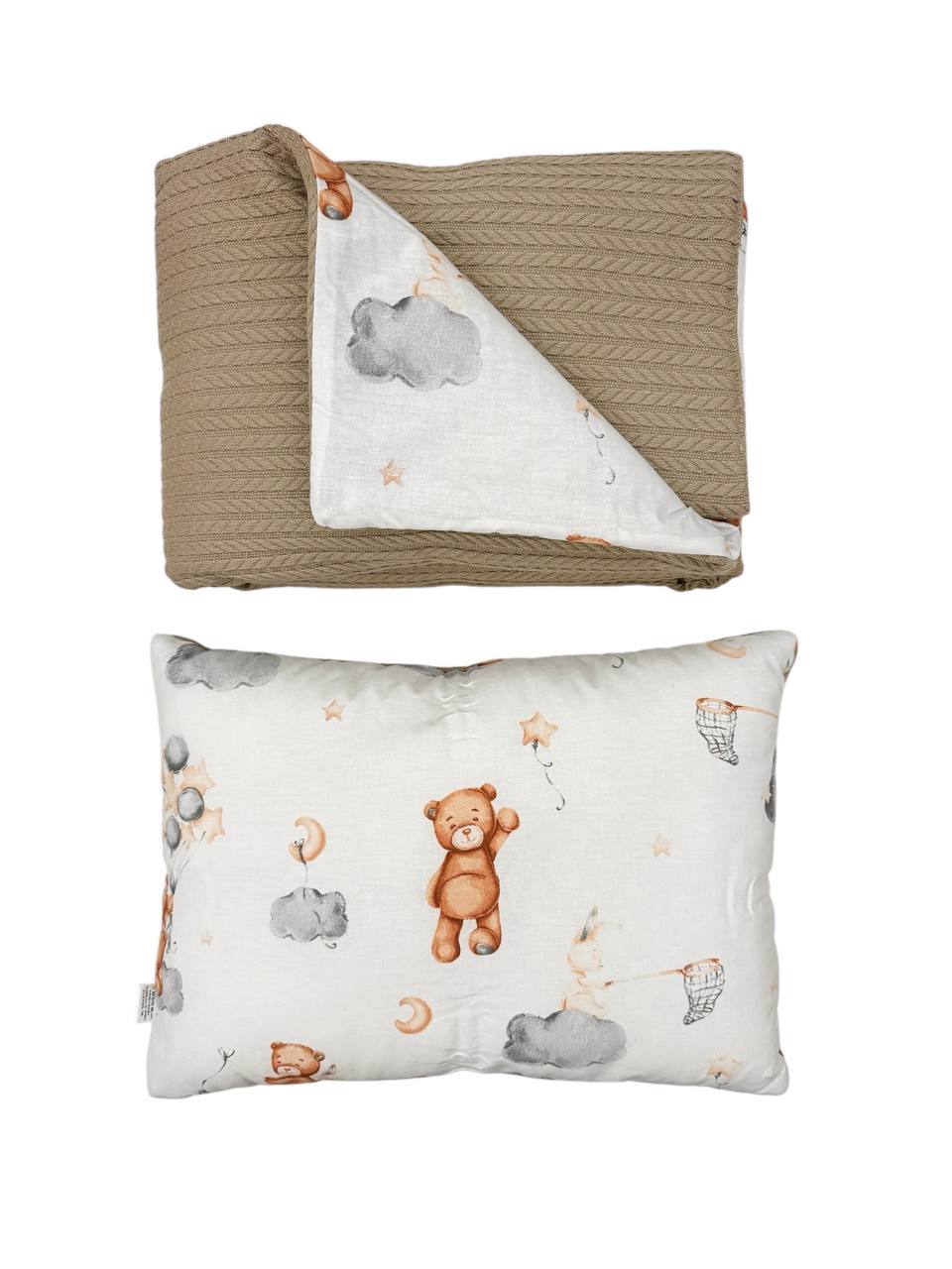 Set Plapumă și Pernă din Stofe Naturale