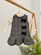 Rochiță Sarafan Elegantă Fetiță cu Maletă