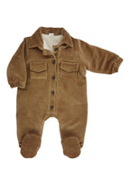 Salopetă Velvet Bej cu Blaniță