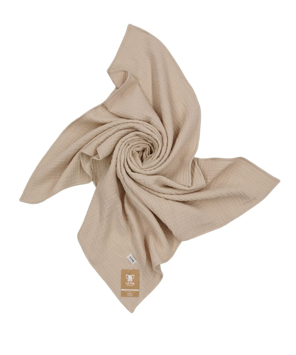 Muselina 110/100cm 4 straturi bej - IlincaStyle