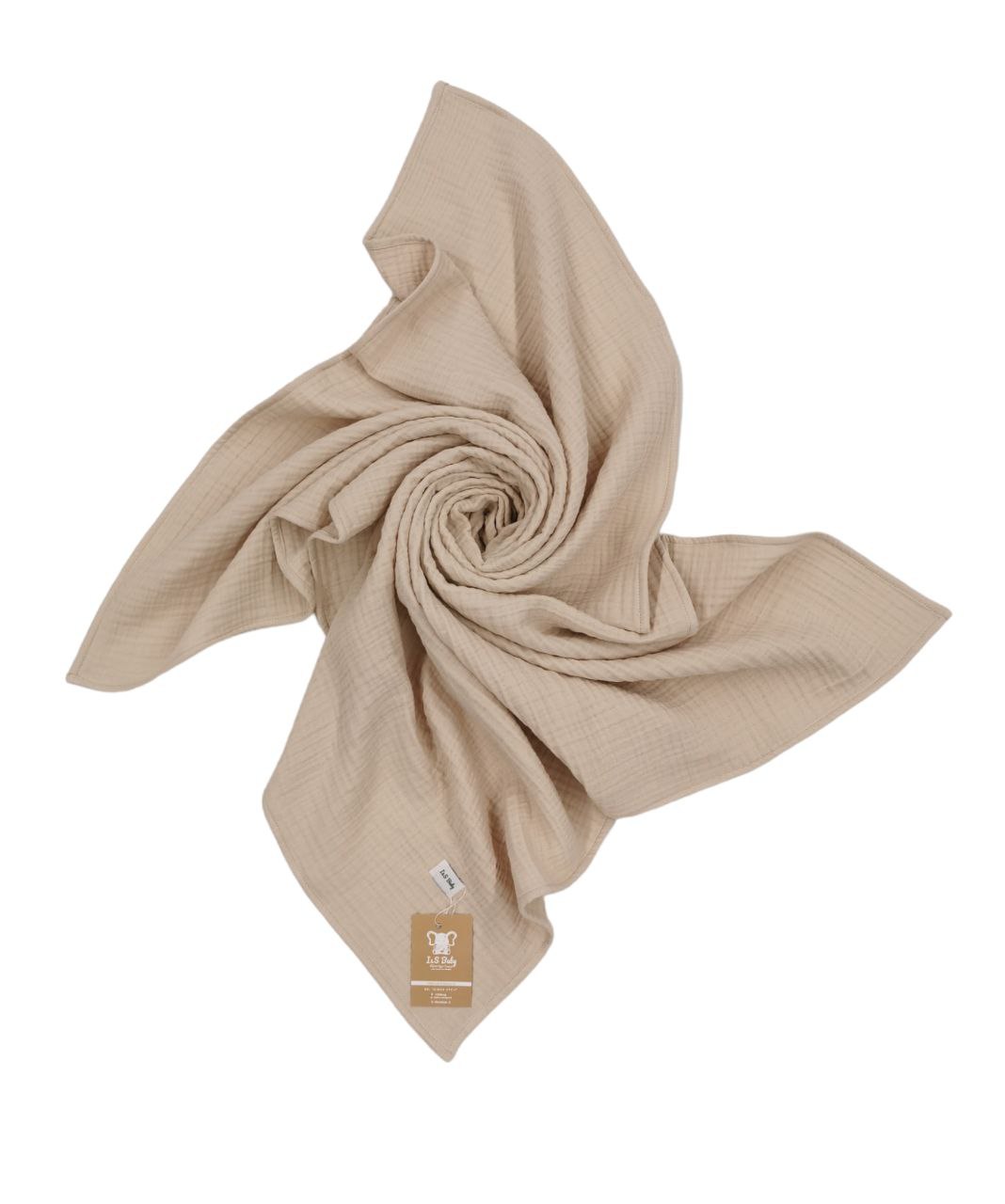 Muselina 110/100cm 4 straturi bej - IlincaStyle