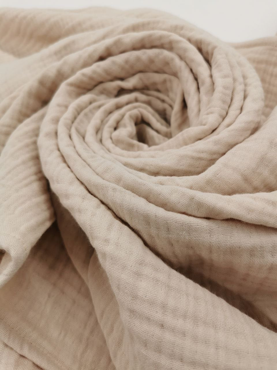 Muselina 110/100cm 4 straturi bej - IlincaStyle