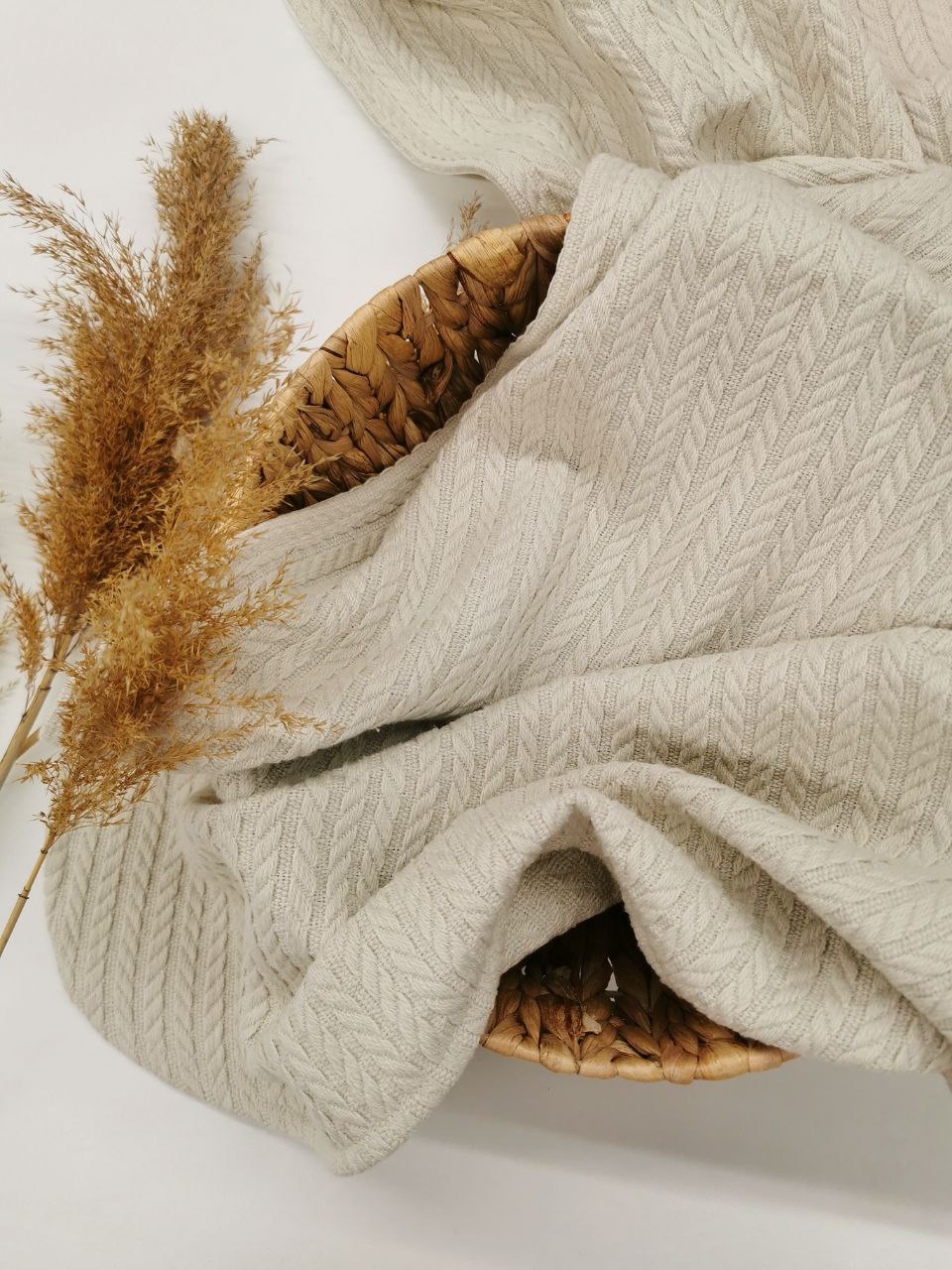 Cuvertură tricotată din bumbac pentru bebeluși 100x120 cm