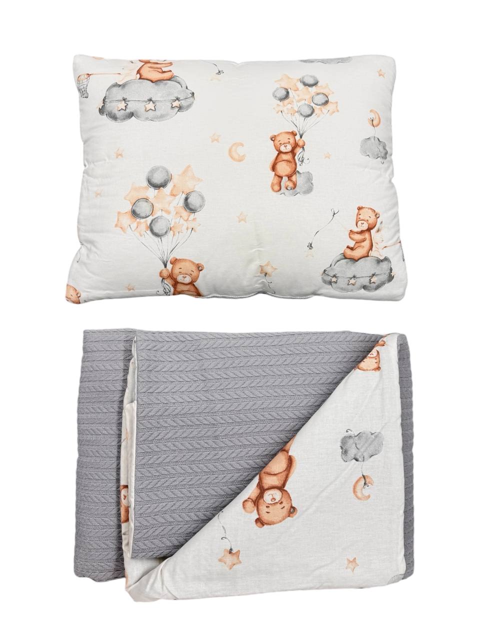 Plapuma si perna ursulet/ gri