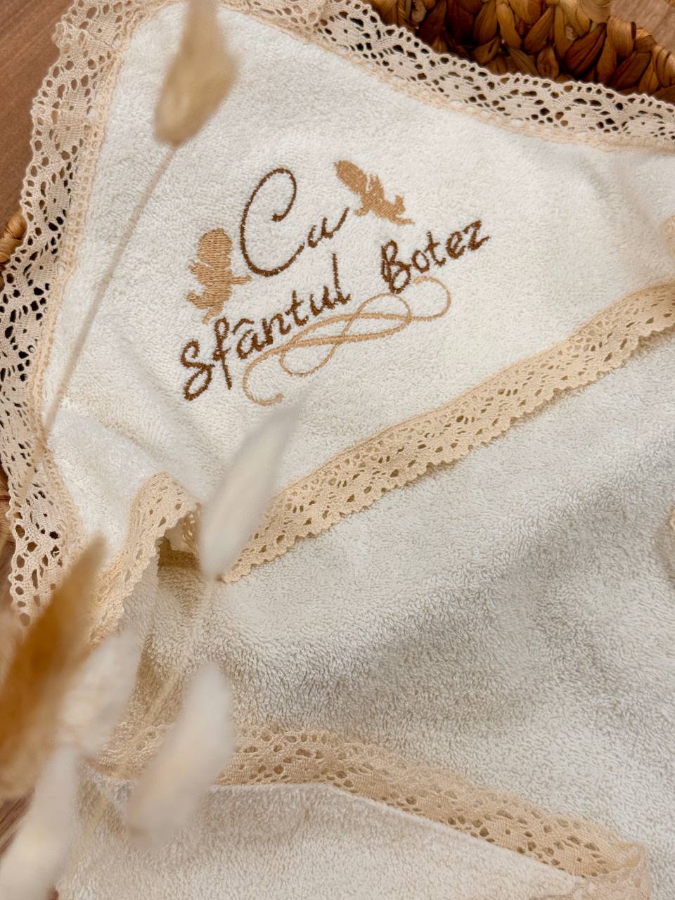 Prosop pentru botez brodat