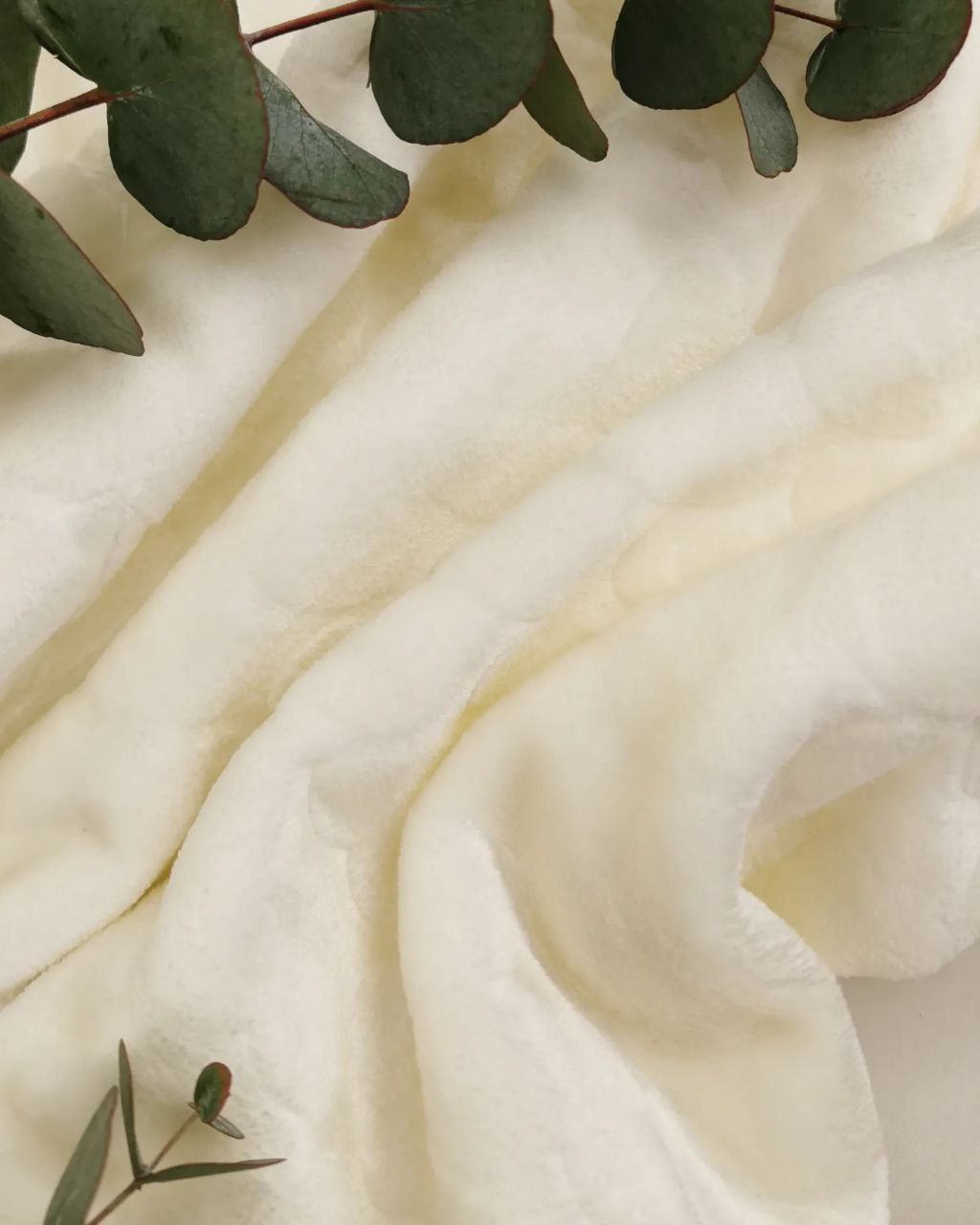 Cuvertură dublă cocolino crem 100x90 cm – Design inimi capitonat