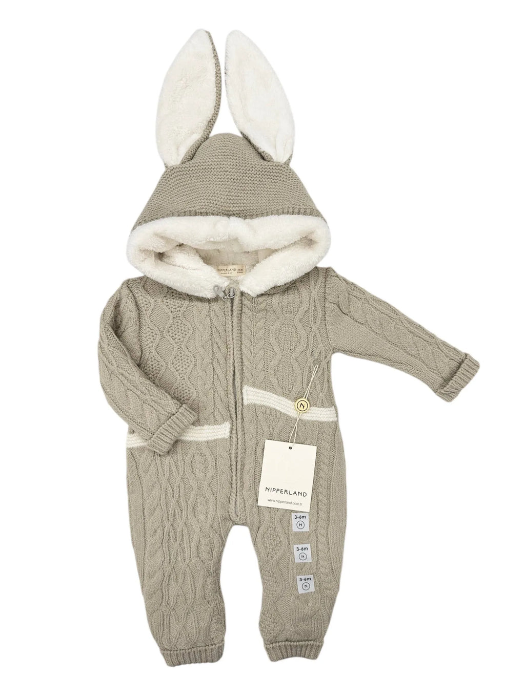 Salopetă Iepuraș Tricot cu Blăniță Interioară