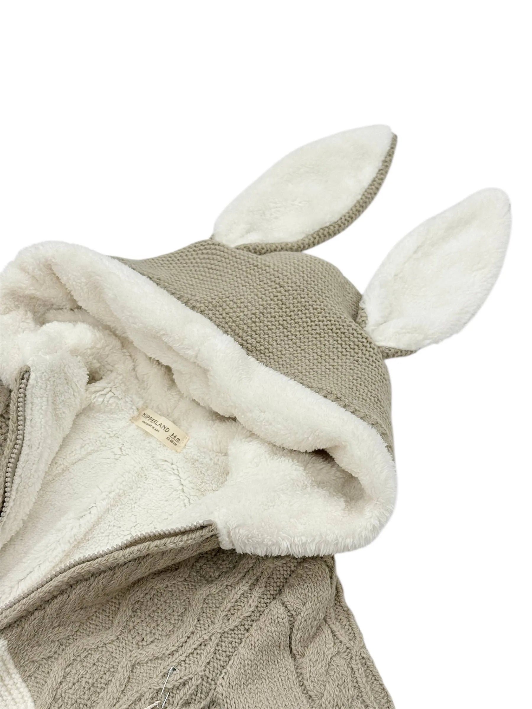 Salopetă Iepuraș Tricot cu Blăniță Interioară