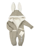 Salopetă Iepuraș Tricot cu Blăniță Interioară