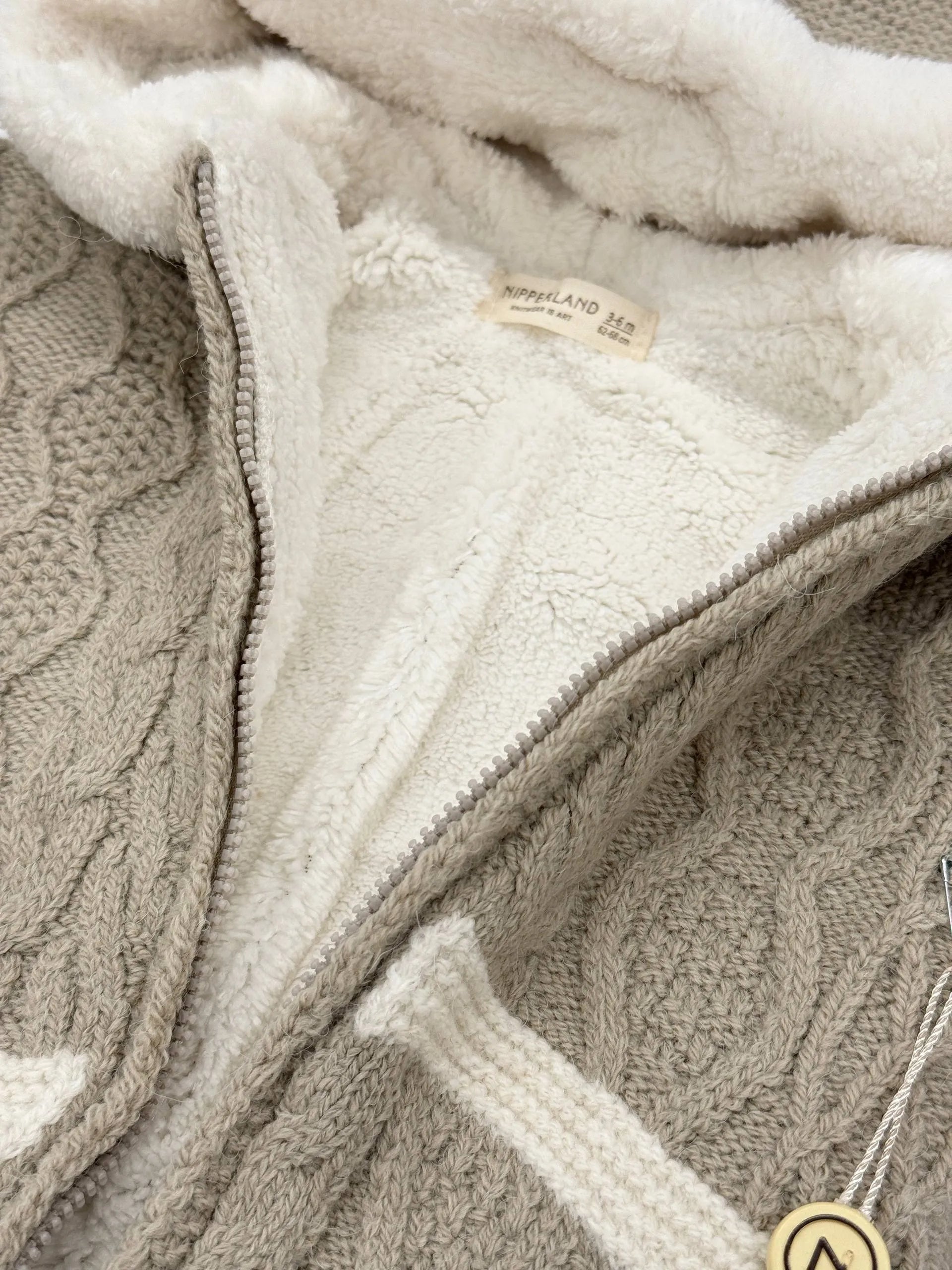 Salopetă Iepuraș Tricot cu Blăniță Interioară