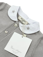 Costumaș Bebeluși Tricotat cu Nasturi din Scoici