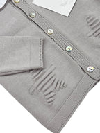 Costumaș Bebeluși Tricotat cu Nasturi din Scoici