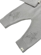 Costumaș Bebeluși Tricotat cu Nasturi din Scoici