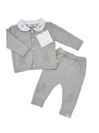 Costumaș Bebeluși Tricotat cu Nasturi din Scoici