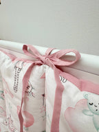 Apărătoare Gărduleț Iepurași Roz 120x60 cm