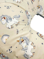 Perna Pentru Gravide U-Shape – Gri Pe Bej/Gri Întunecat – 130cm