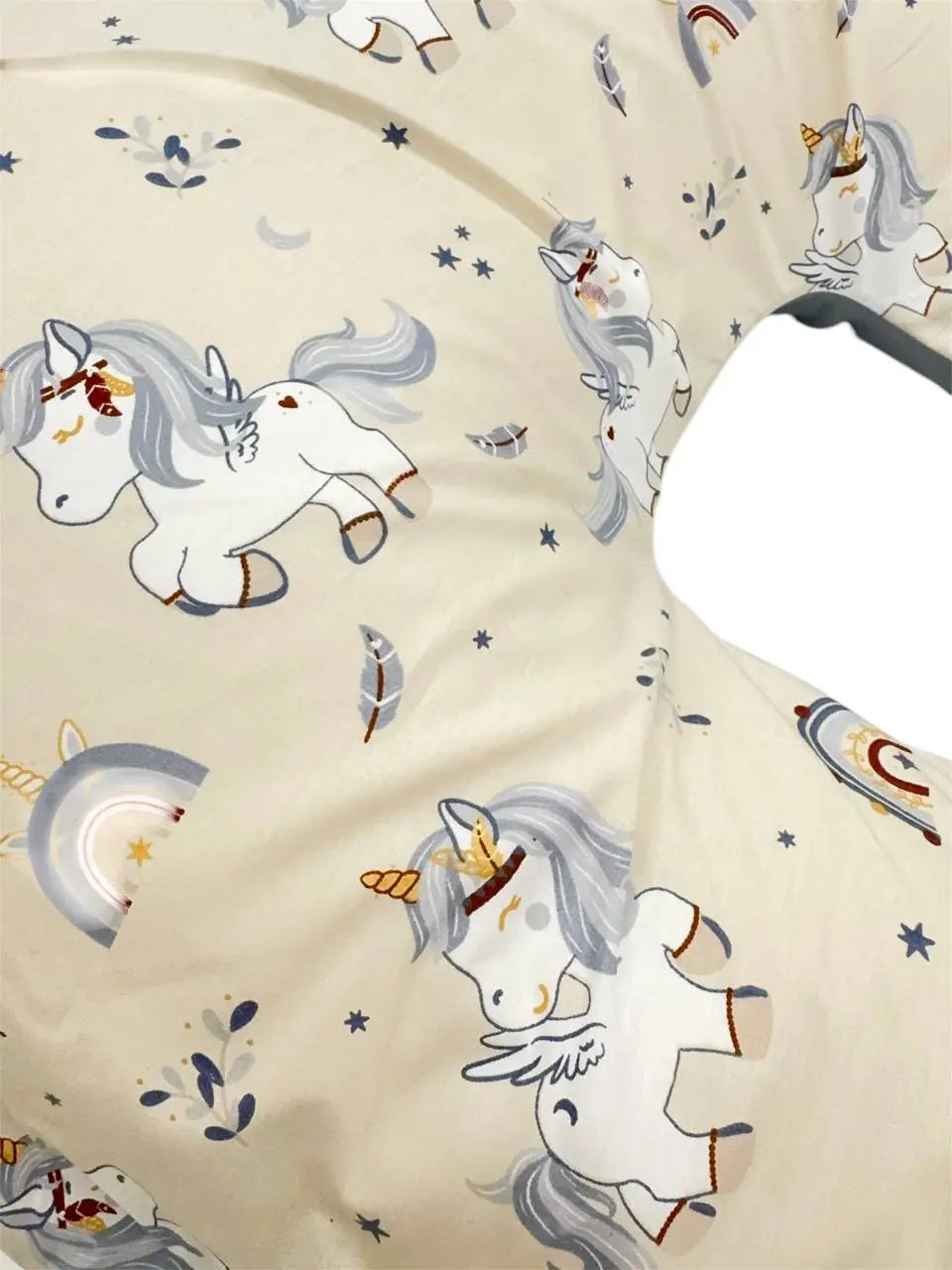 Perna Pentru Gravide U-Shape – Gri Pe Bej/Gri Întunecat – 130cm