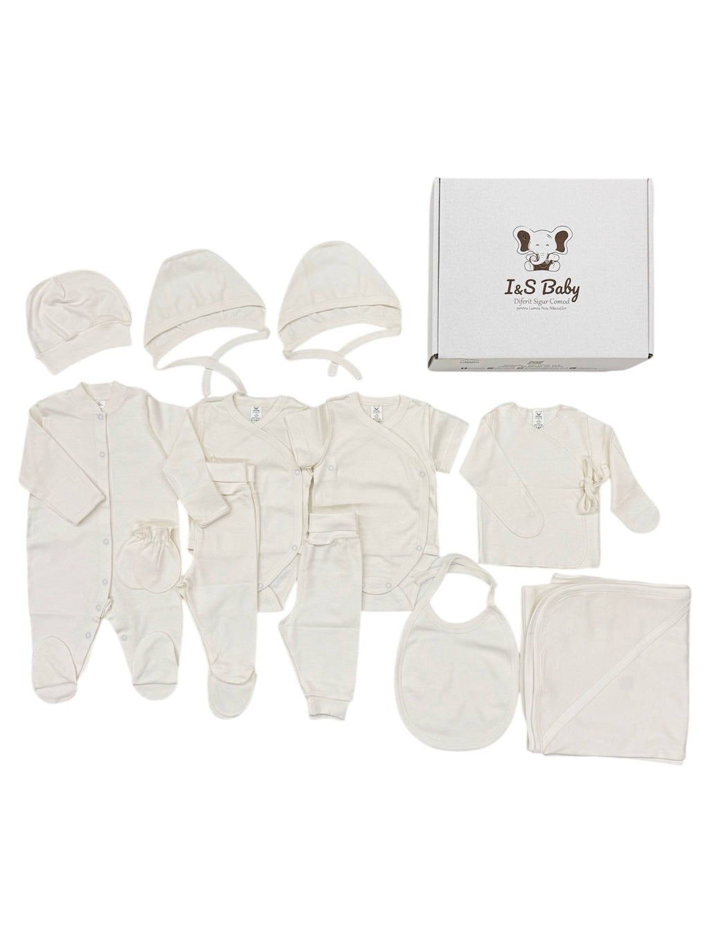 Set Nou-Născuți 12 articole Crem