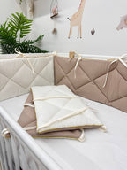 Apărătoare pentru Patuț Nou-Născuți – Bej/Crem