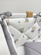 Apărătoare adorabile cu print de ursuleți 120/60