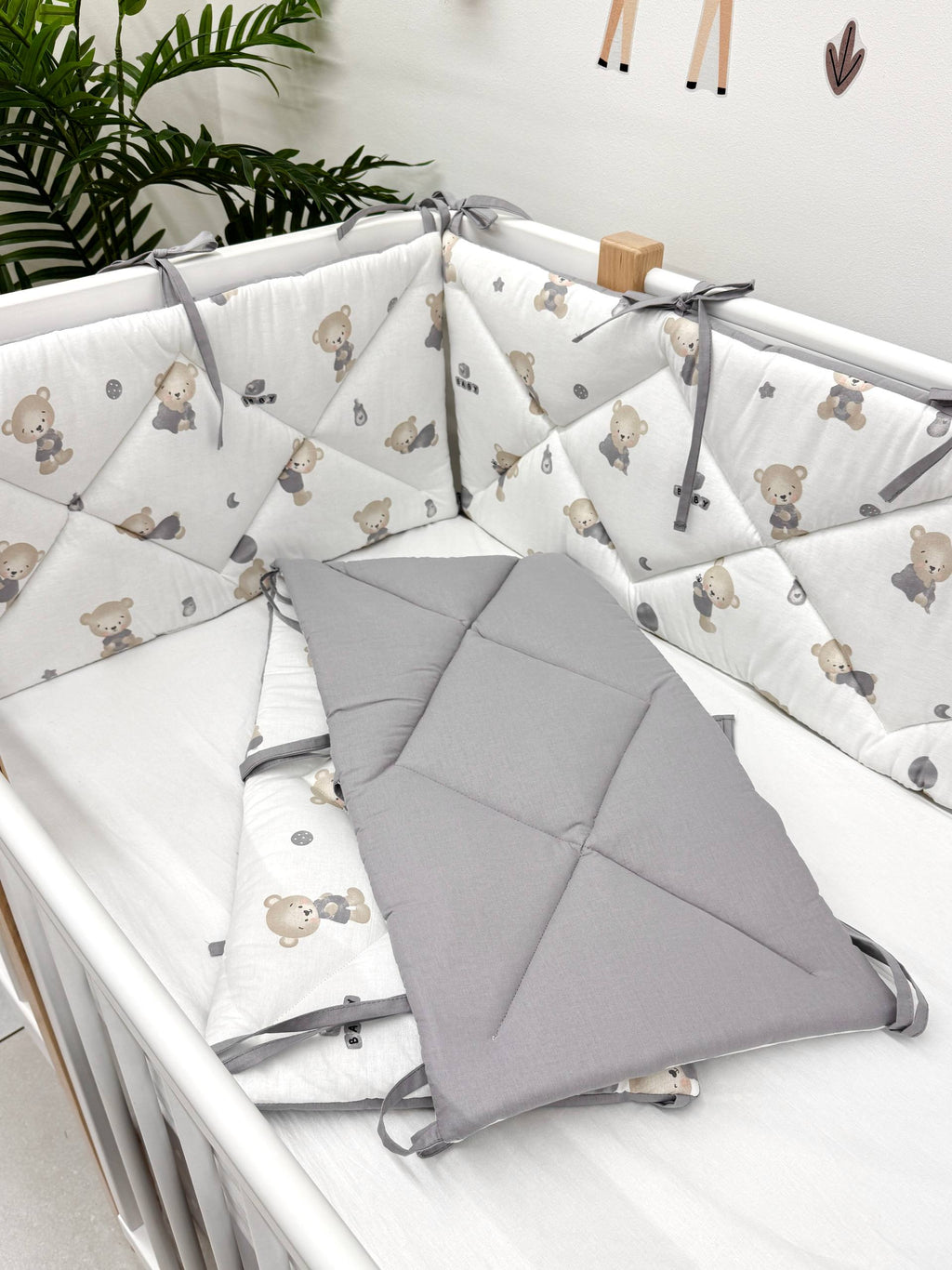 Apărătoare adorabile cu print de ursuleți 120/60