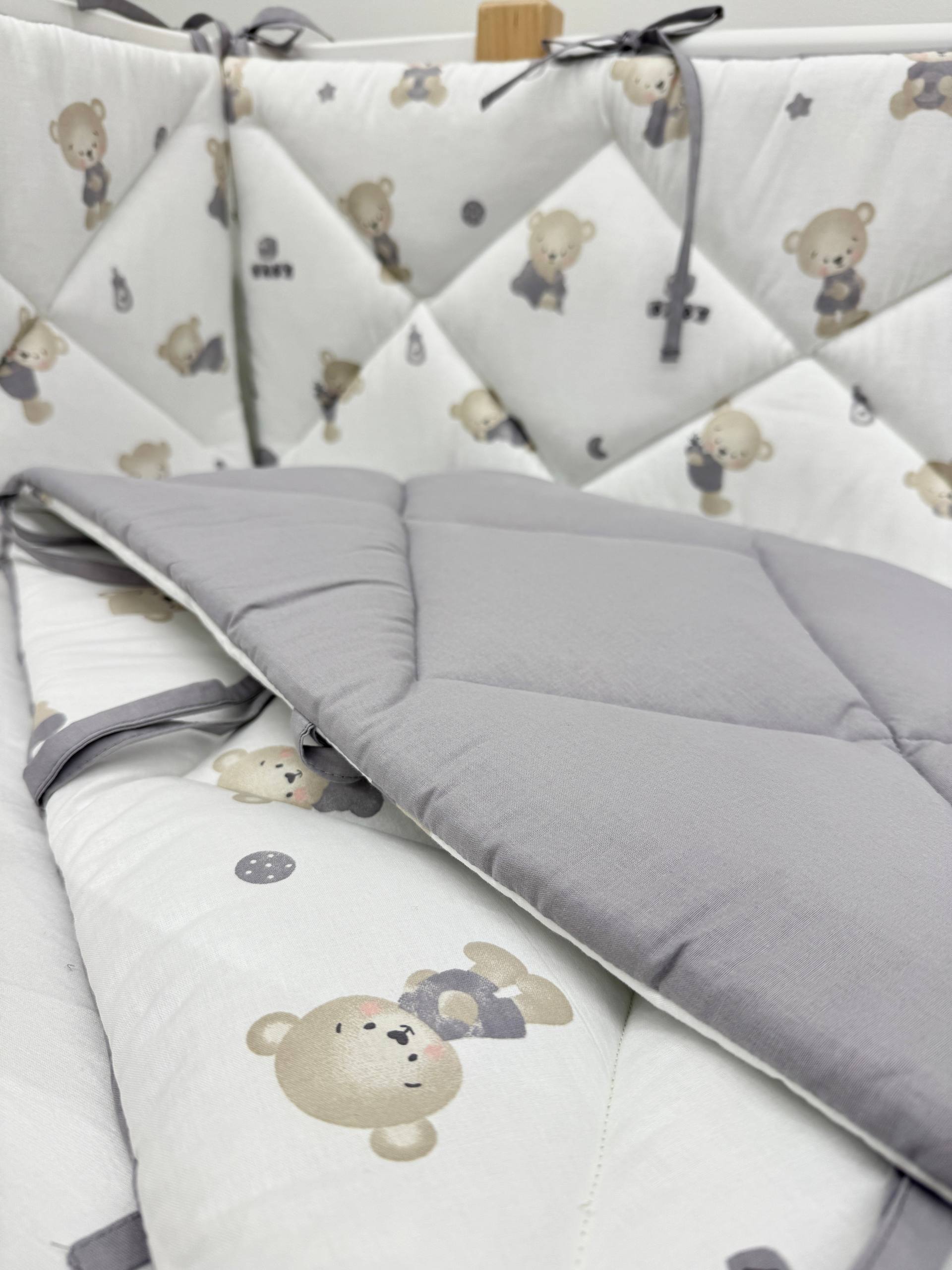 Apărătoare adorabile cu print de ursuleți 120/60