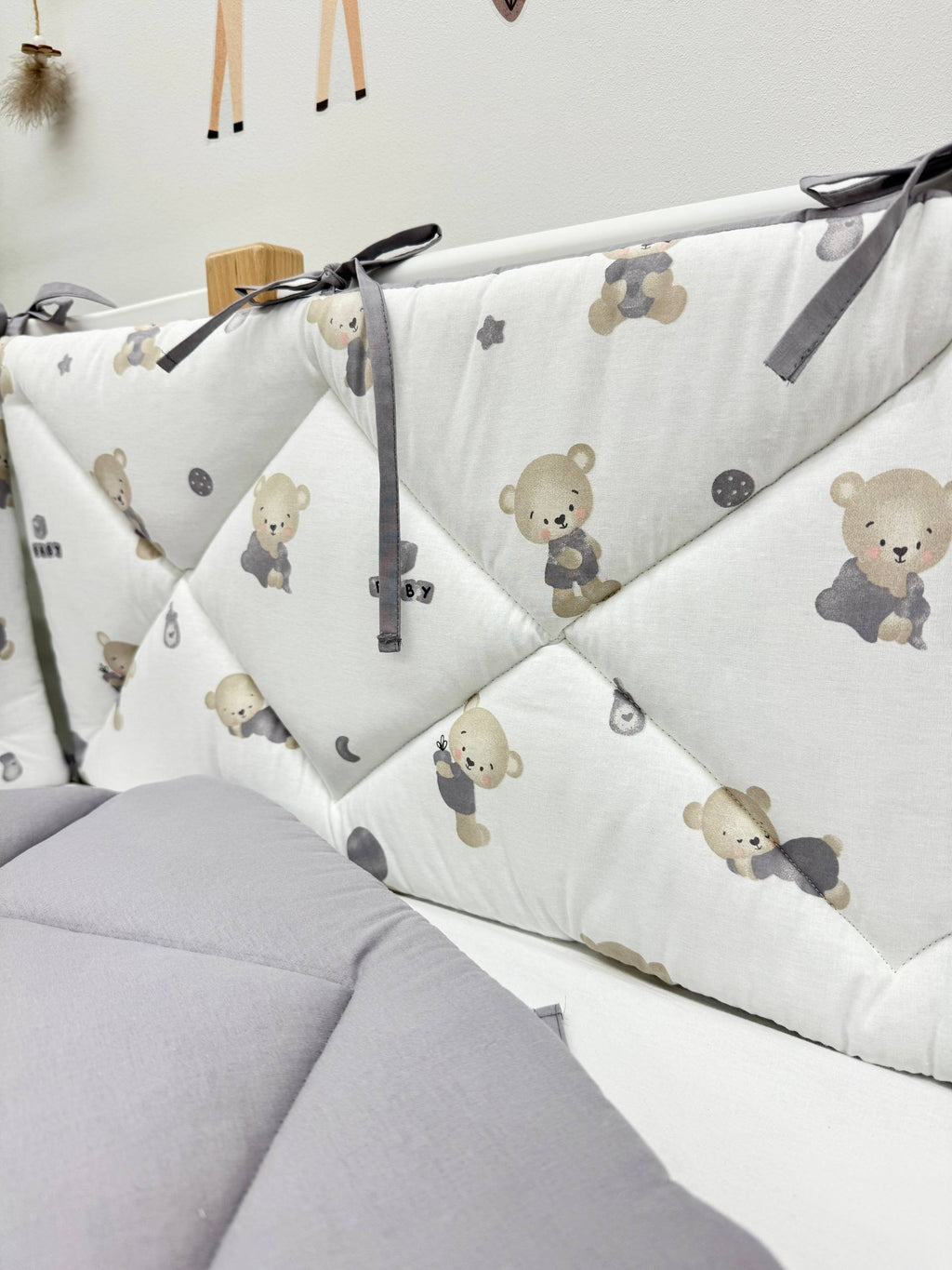 Apărătoare adorabile cu print de ursuleți 120/60